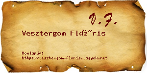 Vesztergom Flóris névjegykártya